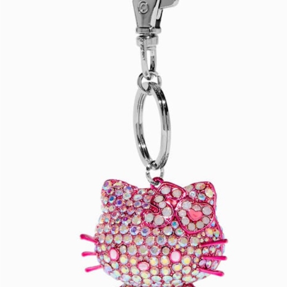 Hello Kitty Pink Rhinestone Keychain - Picture 2 of 3